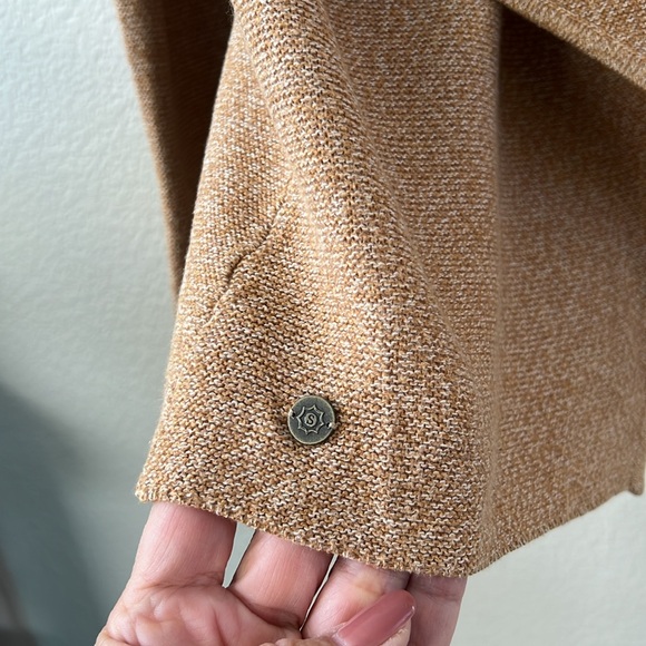 Camel colored waterfall cardigan. Size large. EUC - Picture 2 of 6